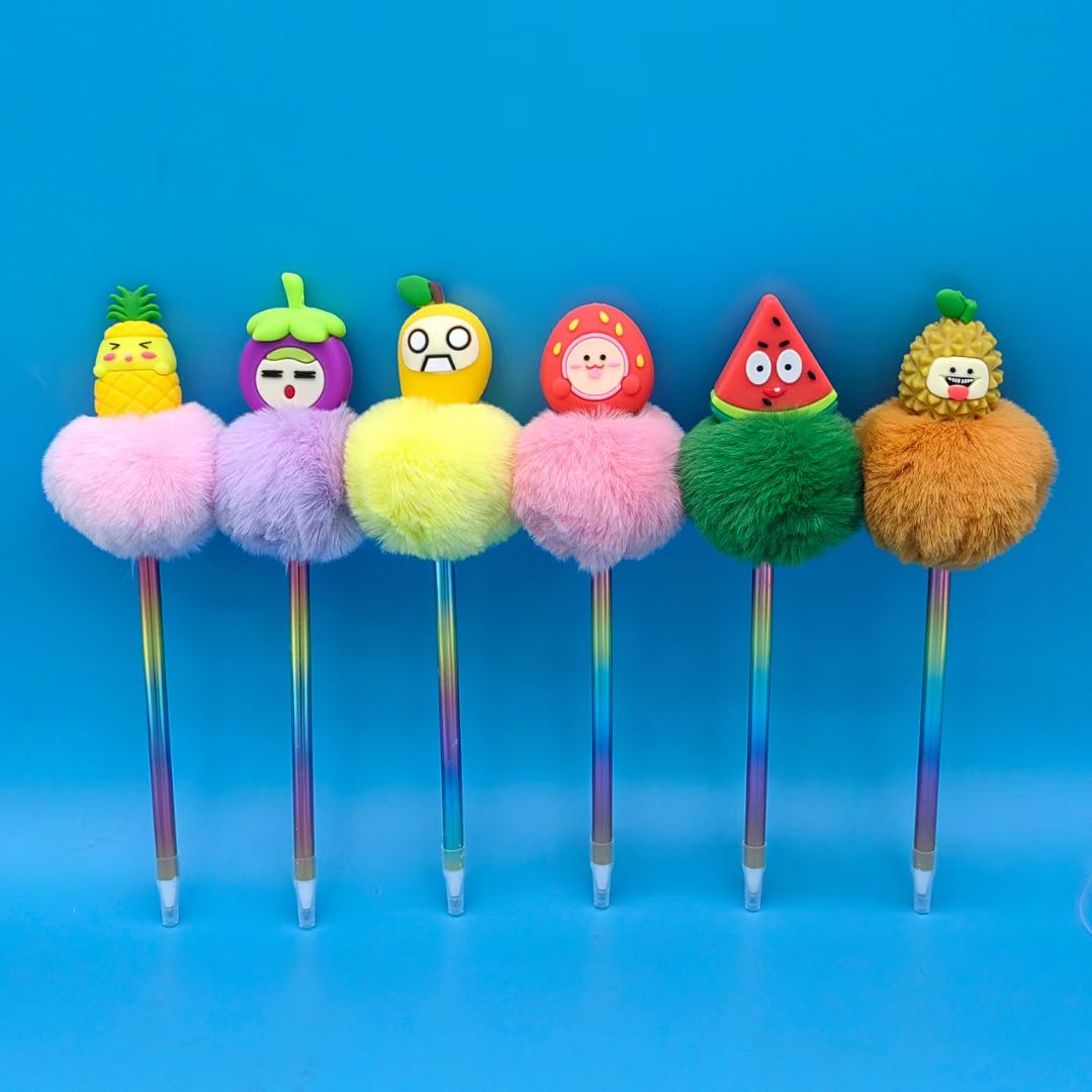 FRUIT POMPOM PEN
